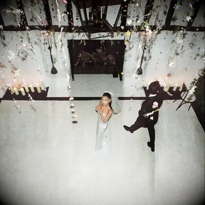 ariana grande dalton gomez wedding photos dress