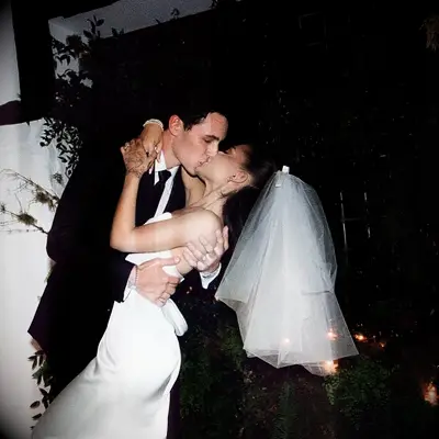 ariana grande dalton gomez wedding photos first kiss