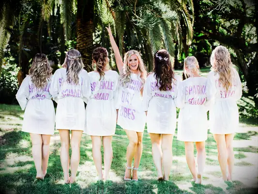 Lauren Burnham with her bridesmaids