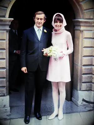 Audrey Hepburn second wedding to Andrea Dotti.