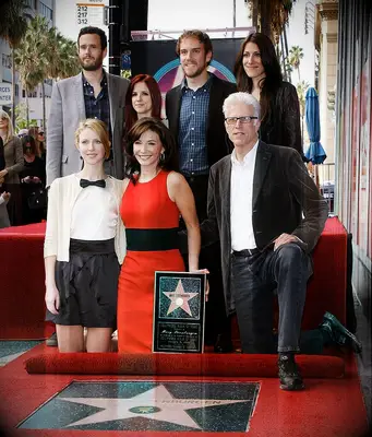 Ted Danson and Mary Steenburgen with her Hollywood star