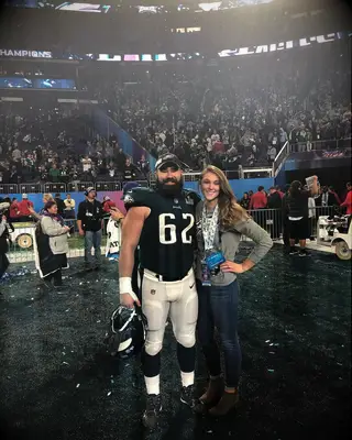 Jason Kelce and his wife Kylie McDevitt