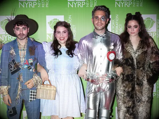 Ben Platt, Beanie Feldstein, Noah Galvin, and Molly Shannon dressed up as characters from The Wizard of Oz