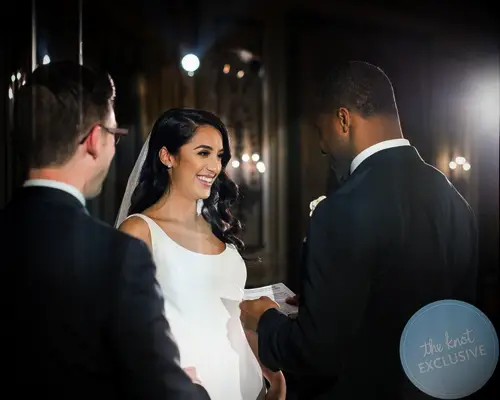 Aiyda and Randall Cobb Wedding, New York City, April 2017. (Credit: Brian Marcus / Fred Marcus Studio)