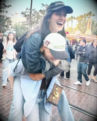 Chloë Grace Moretz and Kate Harrison at amusement park