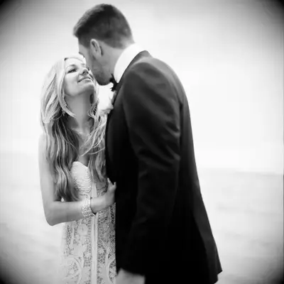 Chelsea and Freddie Freeman on their wedding day