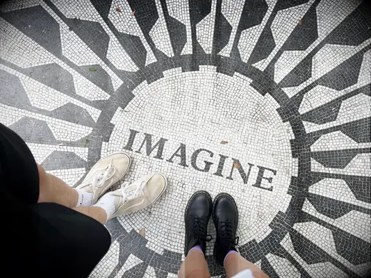 Meghann Fahy and boyfriend Leo Woodall standing on 