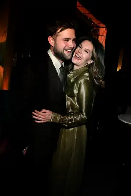  Leo Woodall and Meghann Fahy at the Bridget Jones movie premier