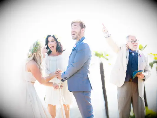 Vanessa Ray and Landon Beard