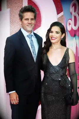 America Ferreira and Ryan Piers Williams at the European premiere of Barbie