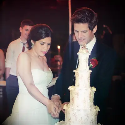 America Ferreira and Ryan Piers Williams at their wedding
