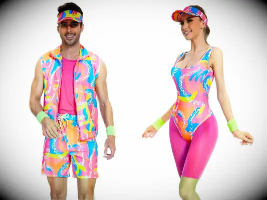 Barbie and Ken rollerblading costumes
