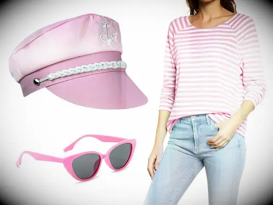 Nautical Barbie and Ken costume ideas