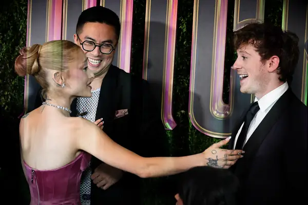 Ariana Grande and Ethan Slater