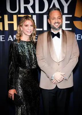 Laura Bargatze and Nate Bargatze at SNL 50