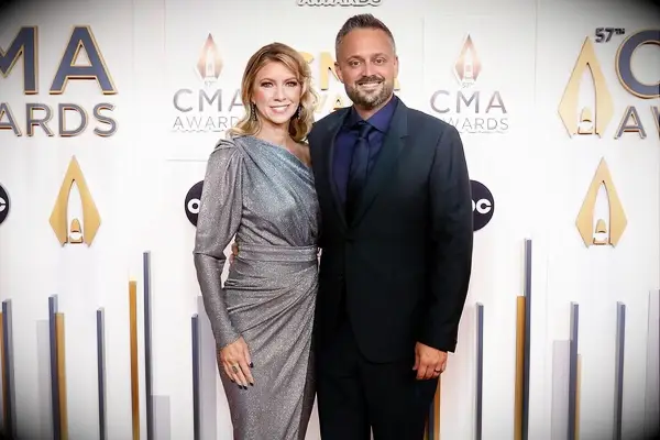 Nate Bargatze and Laura Bargatze at the CMAs