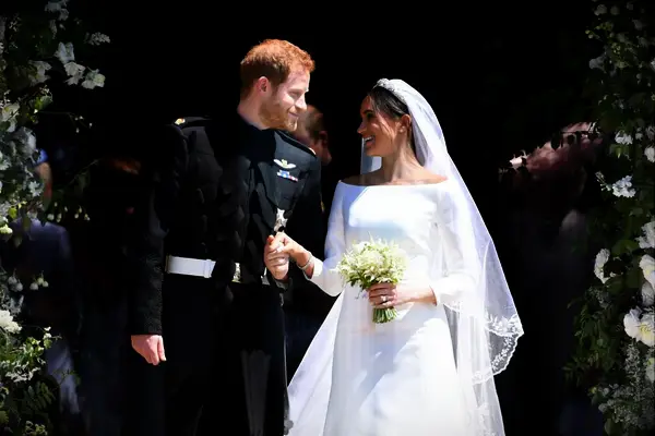 Meghan Markle and Prince Harry at their wedding