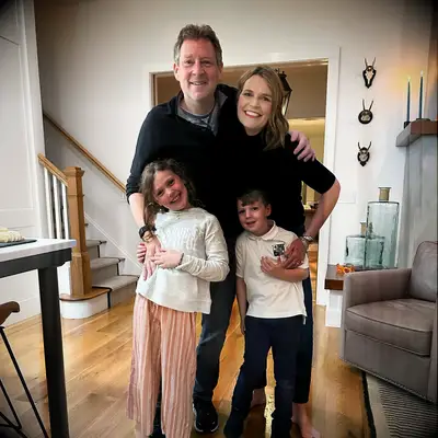 Savannah Guthrie and Michael Feldman with their children