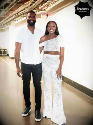 Chiney and Raphael at a Burna Boy concert 