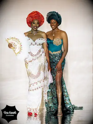 Chiney Ogwumike and sister Nneka Ogwumike wedding portrait 