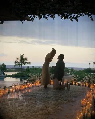 Sofia Richie and Elliot Grainge proposal photo