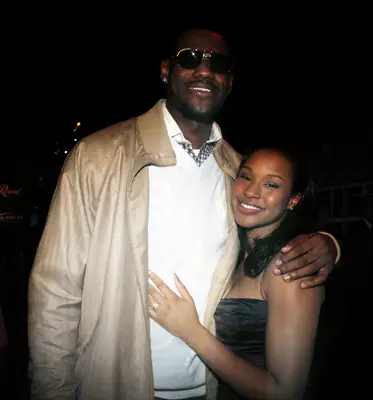 LeBron James and wife Savannah James after their engagement