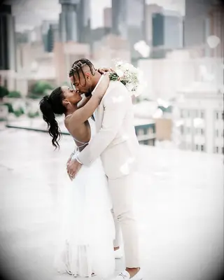 Simone Biles and Jonathan Owens wedding photo