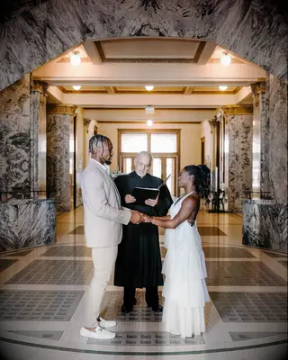 Simone Biles and Jonathan Owens wedding ceremony