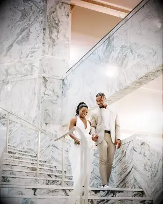 Simone Biles and Jonathan Owens wedding picture