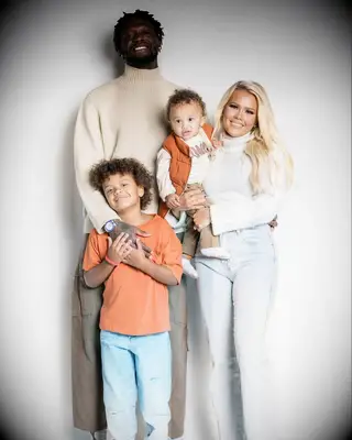 Julius and Kendra Randle with their Kids