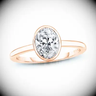 Jean Dousset lab diamond engagement ring