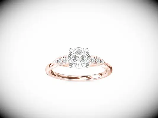 Blue Nile pear-shaped diamond engagement ring