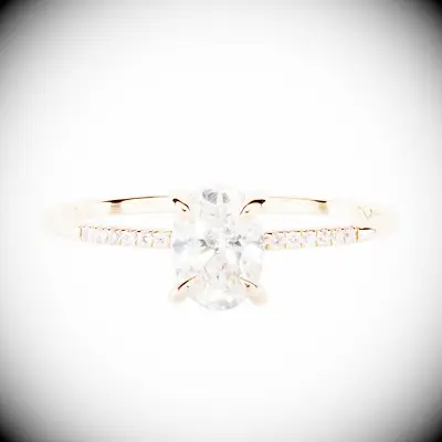 Catbird oval diamond engagement ring