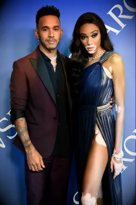 Lewis Hamilton and Winnie Harlow