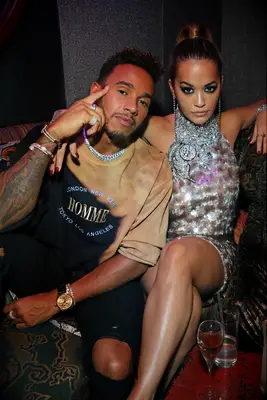 Rita Ora and Lewis Hamilton
