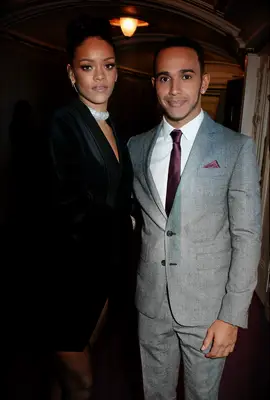 Rihanna and Lewis Hamilton