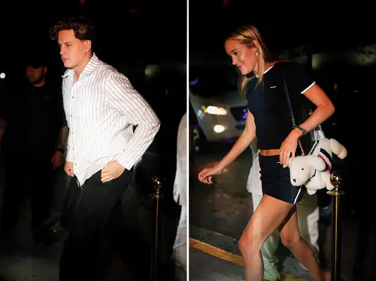Joe Burrow and girlfriend Olivia Ponton at F1 Miami