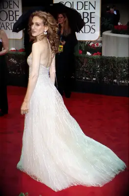 Sarah Jessica Parker on the red carpet of the Golden Globes. 