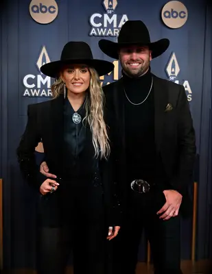 Lainey Wilson with her boyfriend Devlin 