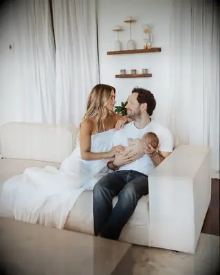 Daniella Karagach and husband Pasha Paskob with their daughter 