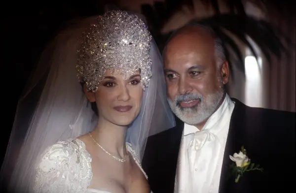Celine Dion and René Angélil wedding portrait
