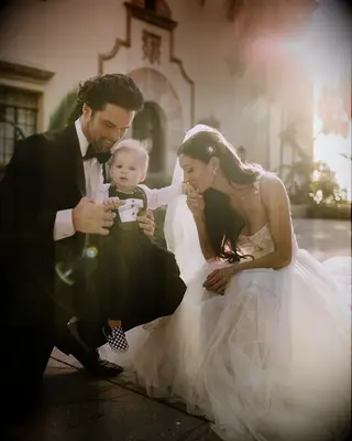 Astrid Loch and Kevin Wendt with their son