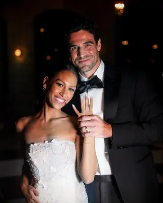 Serena Pitt and Joe Amabile wedding photo