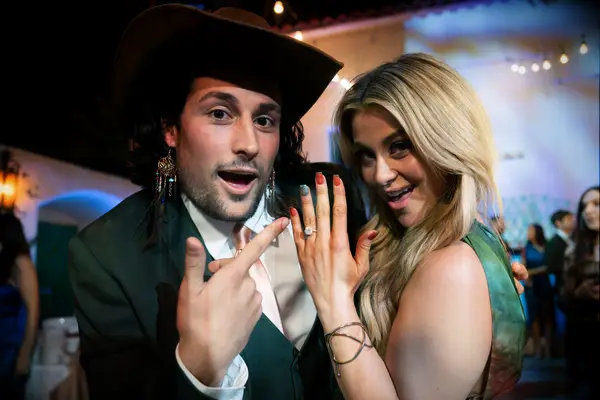 Brayden Bowers and Christina Mandrell engagement at the Golden Wedding