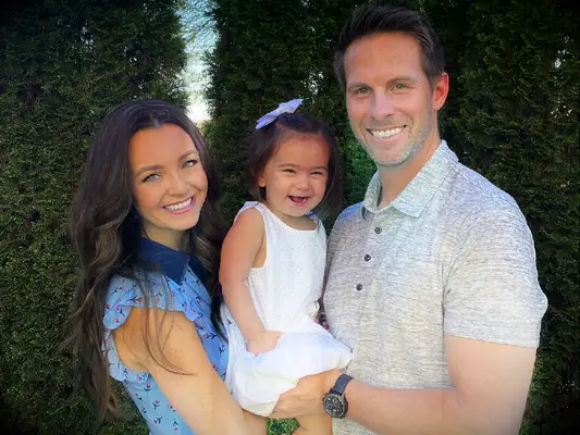 Bachelor Pad couple Holly Durst and Blake Julian with daughter