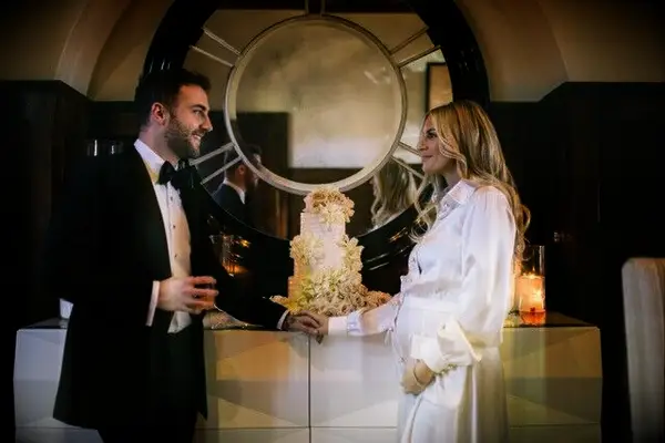 cake morgan stewart wedding