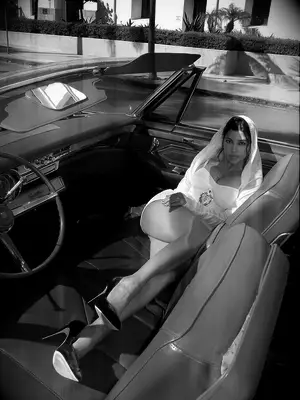 Kourtney Kardashian courthouse wedding mini dress with veil