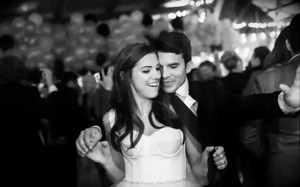 Alex Morgan and Servando Carrasco dancing at their wedding