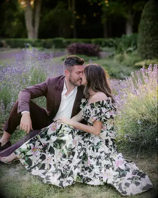 Jesse Palmer and Emely Fardo engagement photo