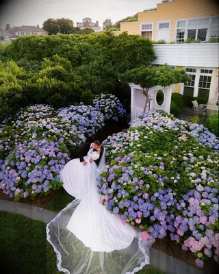 Olivia Culpo and Christian McCaffrey wedding photo